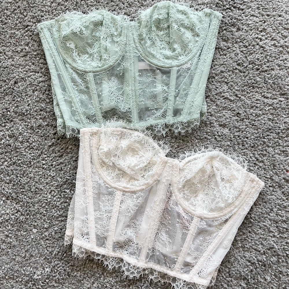 **New** Victoria Secret lace halter tube tops